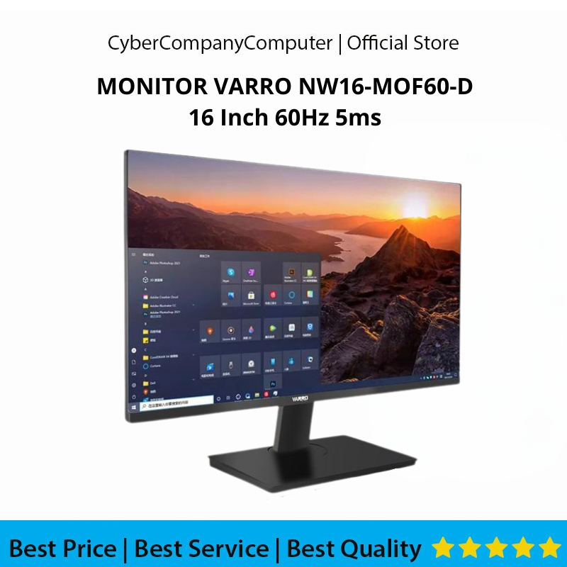 MONITOR LED VARRO NW16-MOF60-D 60 Hz 5ms Hdmi Vga 16 Inch - Monitor PC Varro 16 Inch NW16-MOF60-D - 
