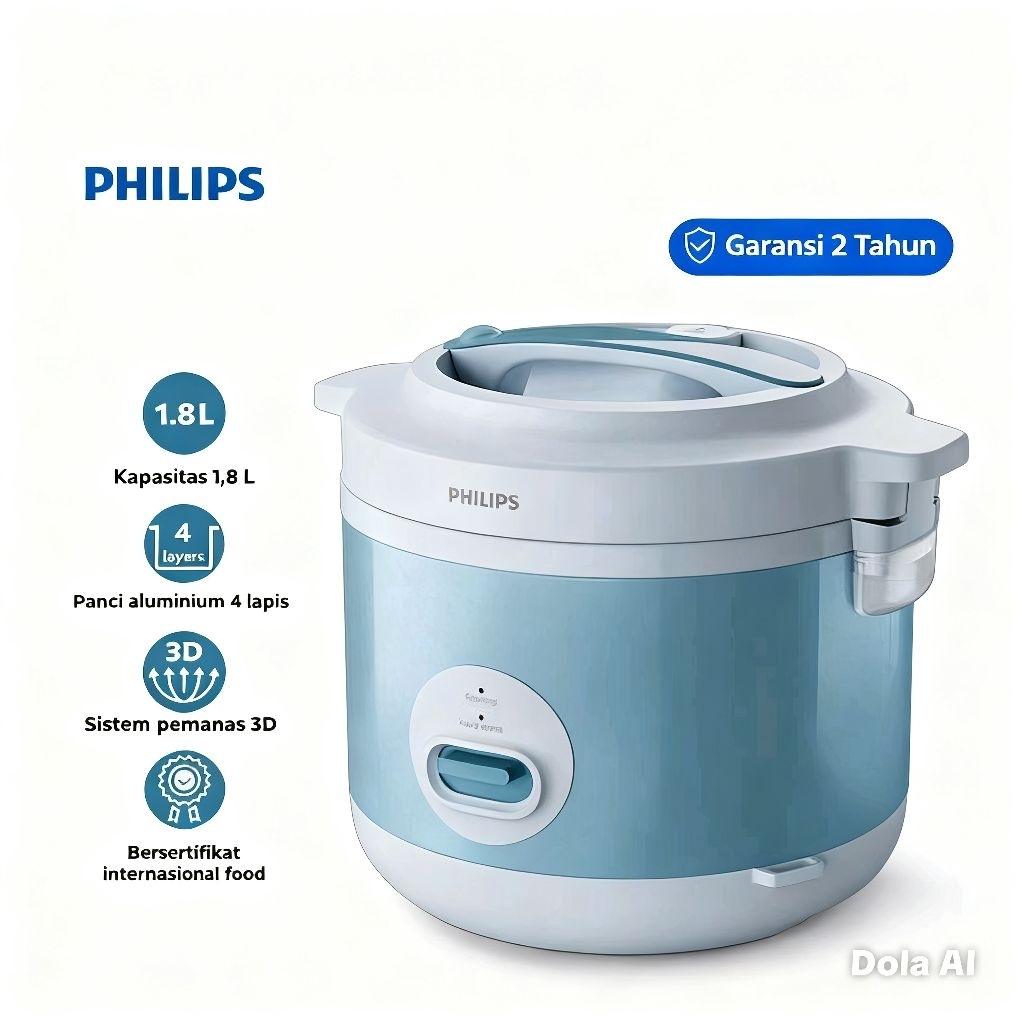 Philips Rice Cooker 1,8 Liter HD 3003