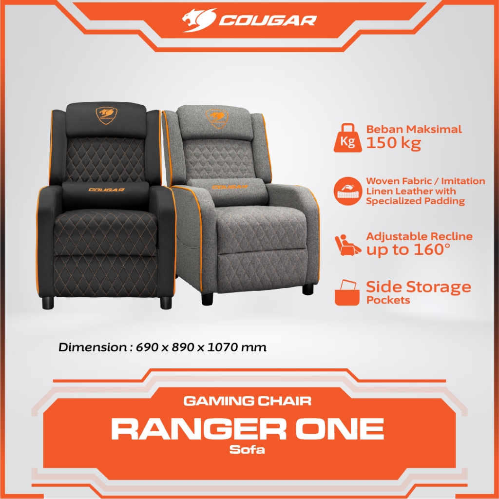 SOFA COUGAR GAMING RANGER ONE - SOFA COUGAR GAMING - SOFA GAMING