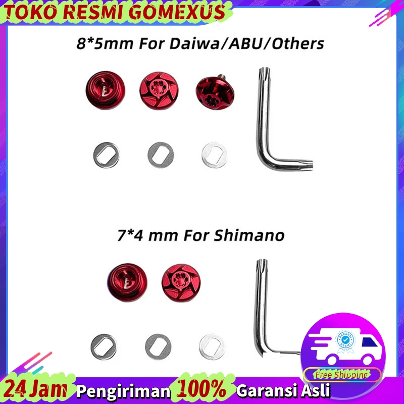 Gomexus PJB Tutup Mur Reel Nuts for BC shimano daiwa ryobi peen Baitcatsing Spinning Reel Handle Par