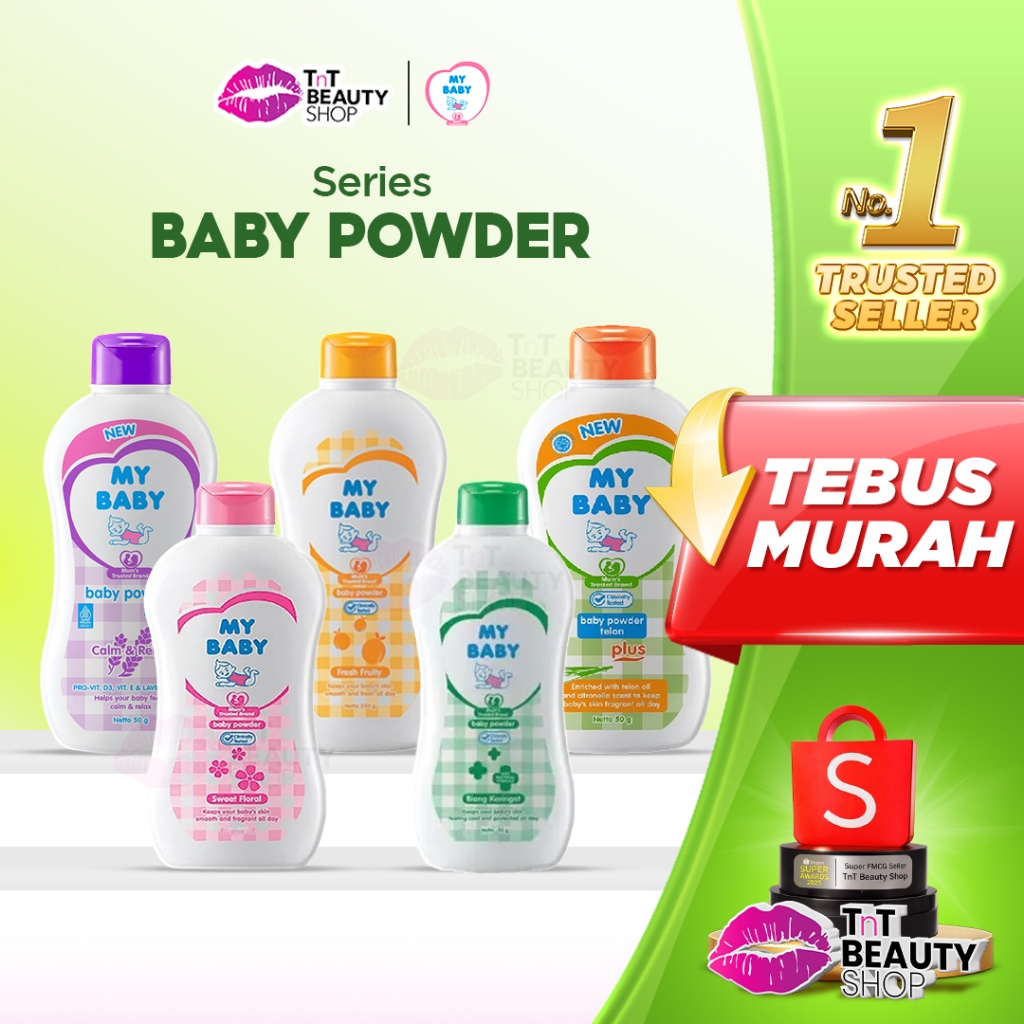 My Baby Powder Bedak Bayi Series | Bedak Tabur Bayi | TnT Beauty Shop