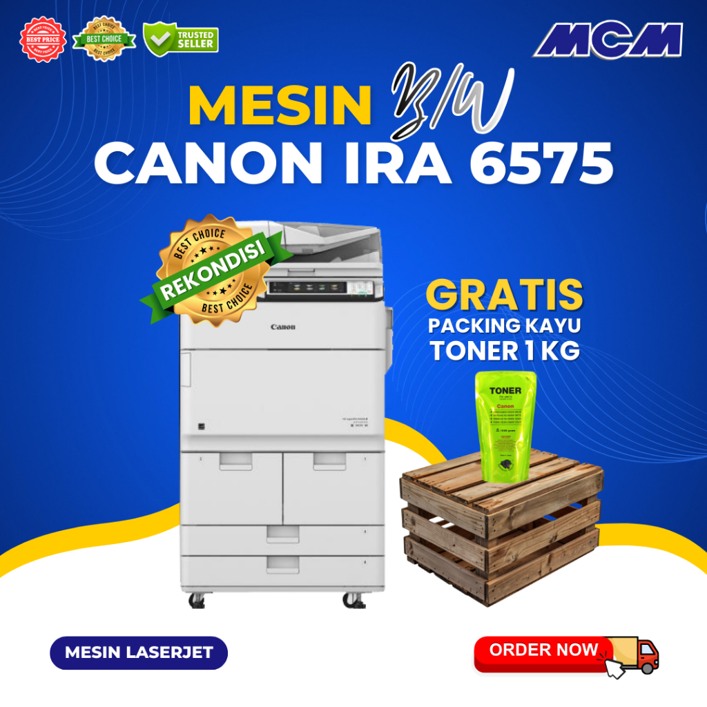 Canon iRA 6575 6565 6555 Mesin Fotocopy Rekondisi 110V
