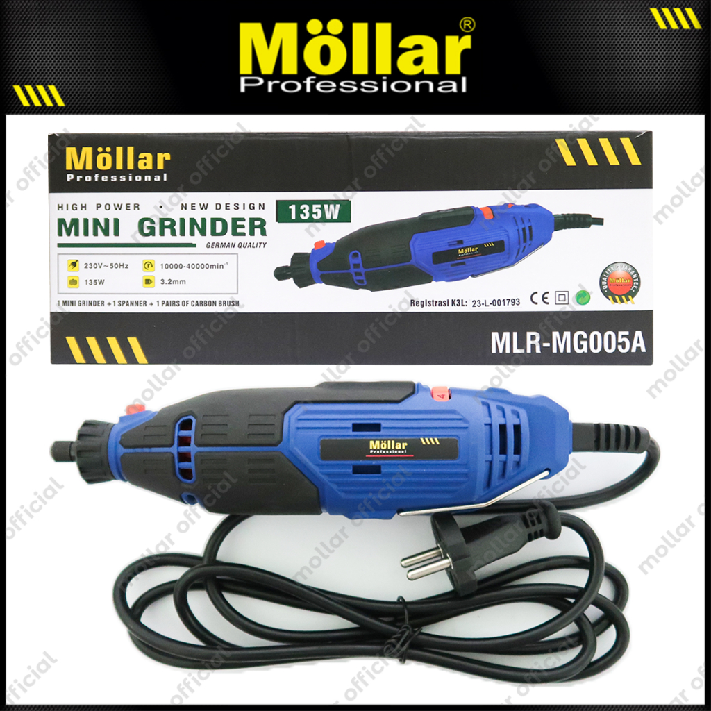 MOLLAR MG005A Mini Die Grinder Bor Tangan Gerinda Botol Tuner Listrik