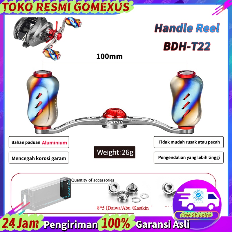 Gomexus 100mm Handle Reel BC Titanium Casting Reel handle For Daiwa Steez Zillion Shimano Curado Abu