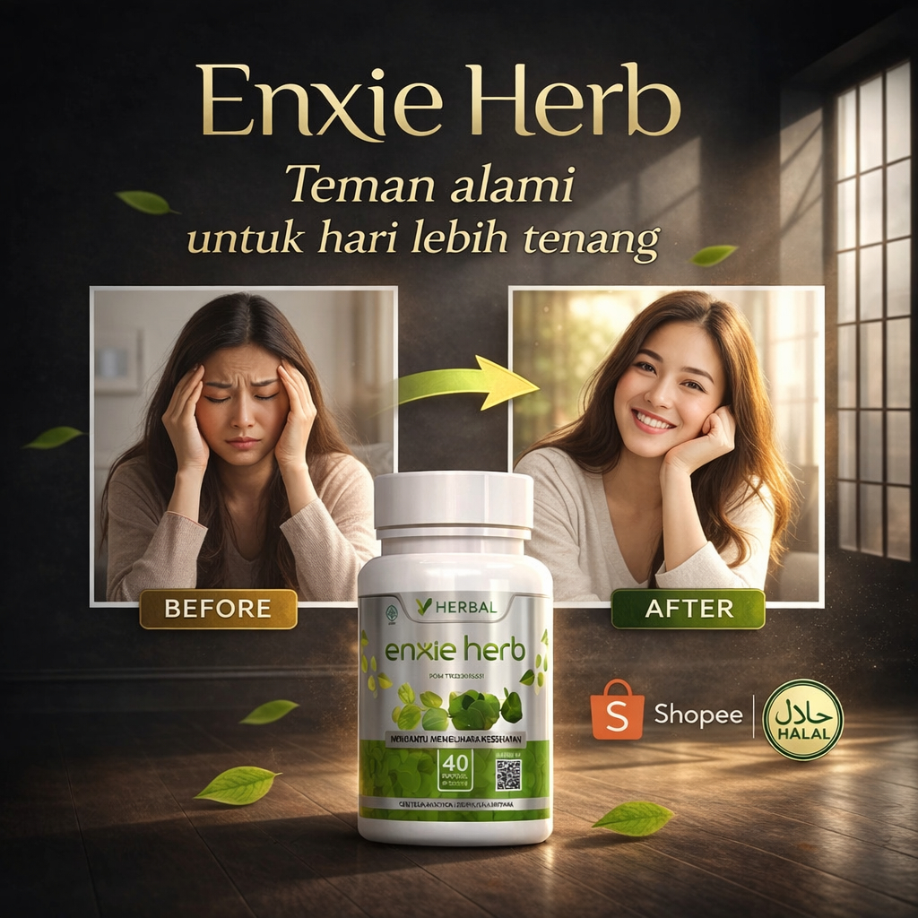 ENXIEHERB Obat Antidepresan Anti Depresi Anxiety Kecemasan Gerd Anxiety Insomnia Skizofrenia Bipolar