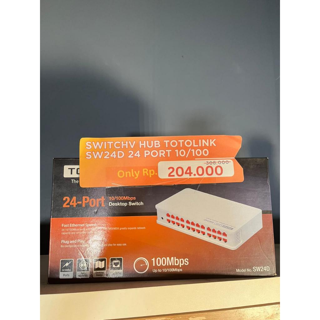 SWITCHV HUB TOTOLINK SW24D 24 PORT 10/100