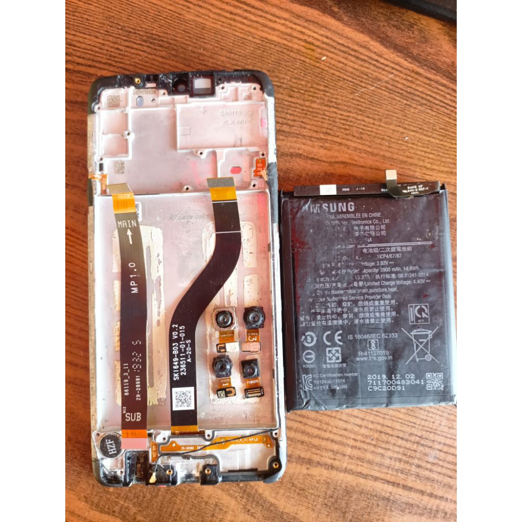 Kamera Samsung A20s + batre + Tulangan