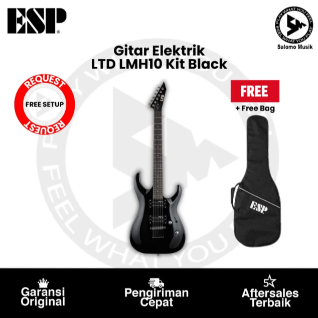 Gitar Elektrik ESP LTD LMH10 Kit Black Original