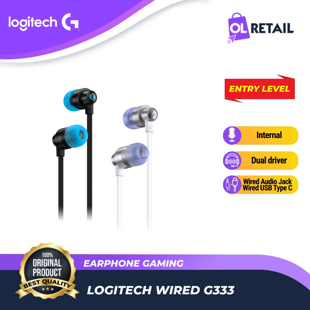 Logitech G333 / G 333 Gaming Earphones