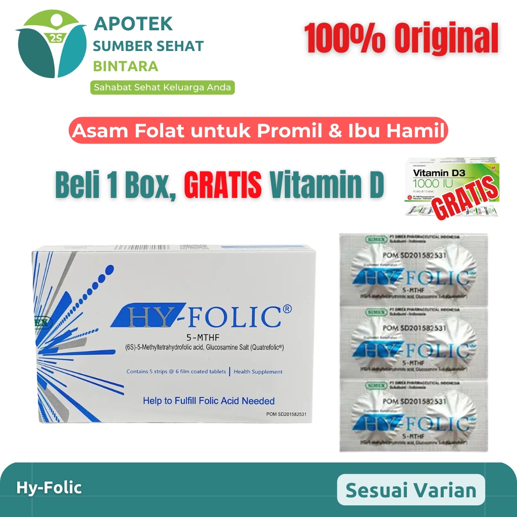 Hy Folic – Suplemen Asam Folat untuk Ibu Hamil & Program Hamil