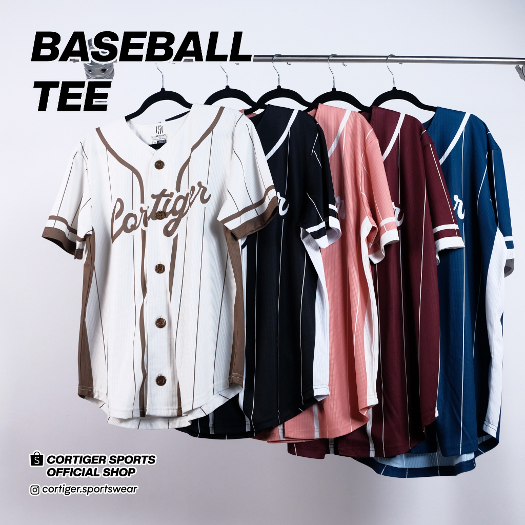 Cortiger Baseball Tee - Baju Baseball / Baju Olahraga Baseball / Jersey Baseball / Kaos Baseball / T