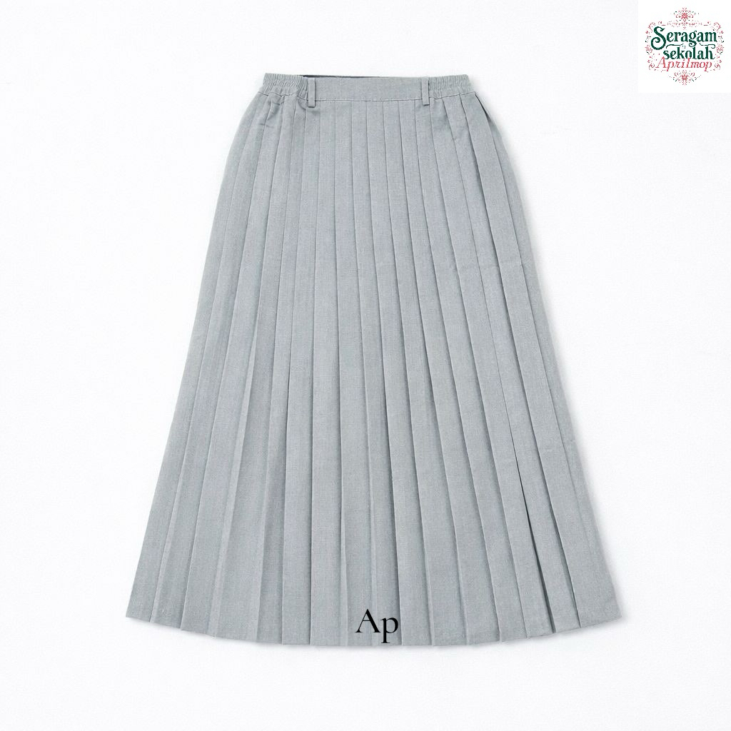 SERAGAM SEKOLAH APRILMOP ROK SMA ABU TETREX 2020 LIPAT LIPAT/ REMPEL PANJANG