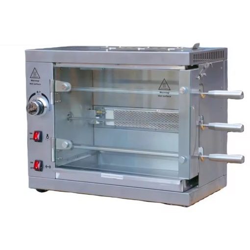 Mesin Pemanggang Ayam Gas Grillo–AYM3 (Gas Rotisserie 3 Rod)