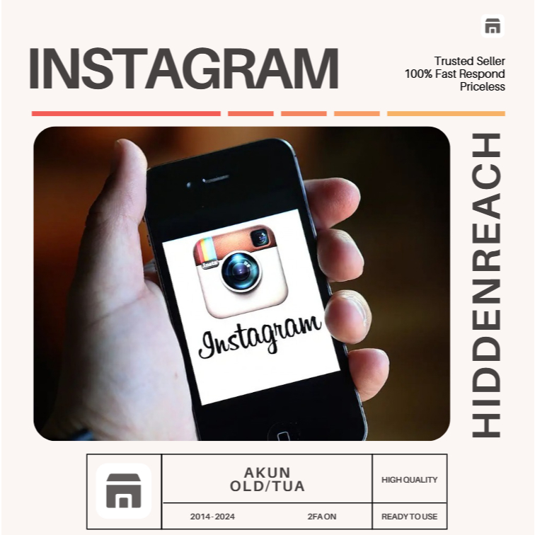 Akun Instagram Old | IG Tua | 2014 - 2024 | 2FA ON | Siap Pakai