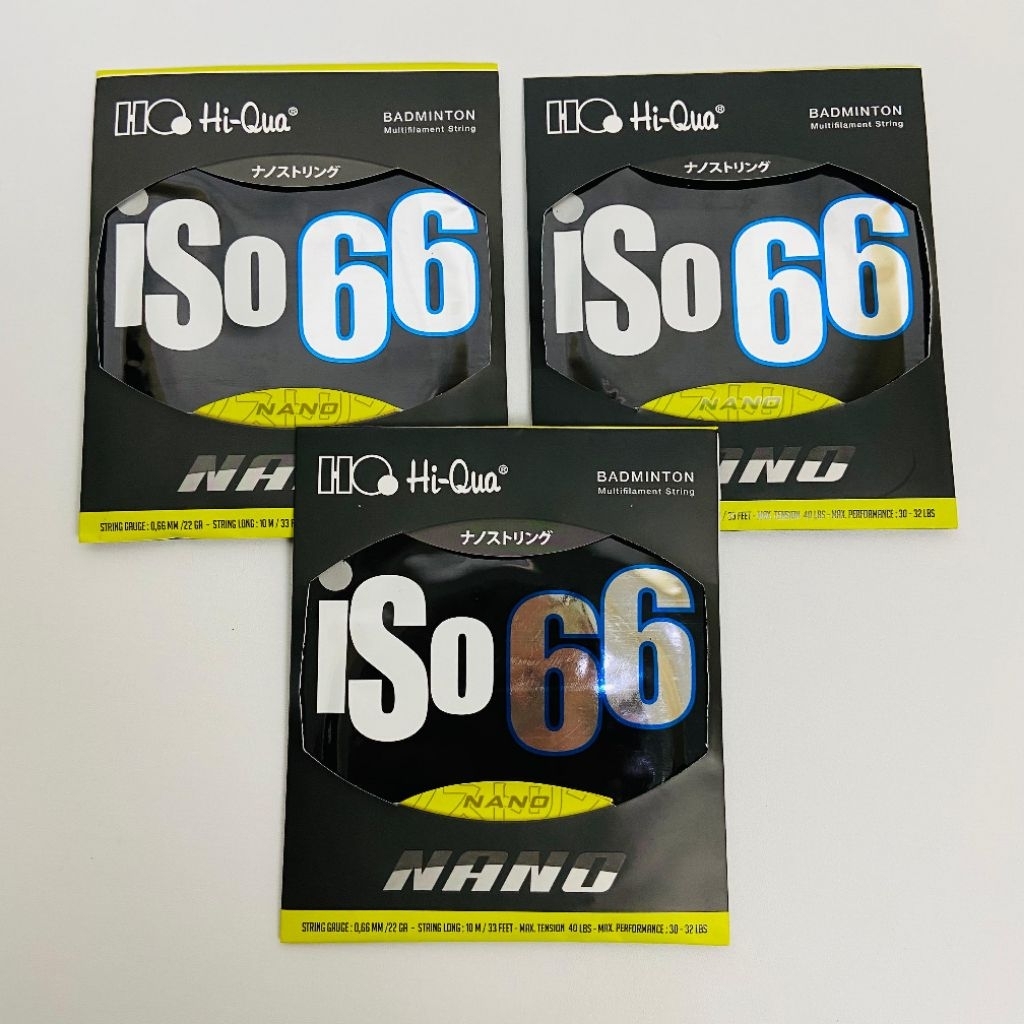 Senar Badminton Hiqua ISO 66 Nano