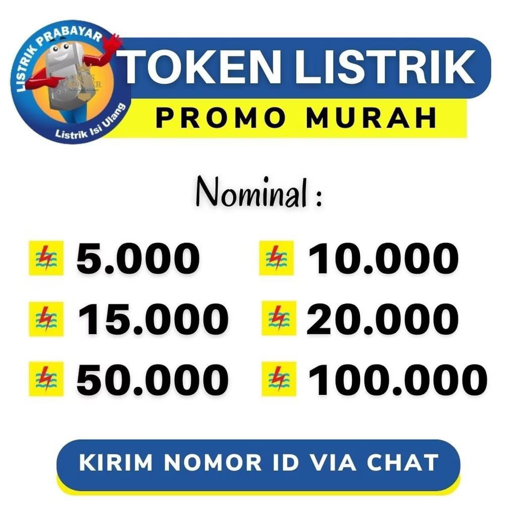 SALE TOKEN LISTRIK PLN 5000-20RB ISI DENGAN CEPAT