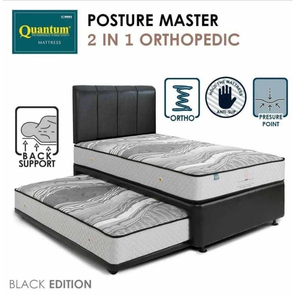 Quantum springbed 2in1 Posture master Orthopedic Uk120x200 Fullset