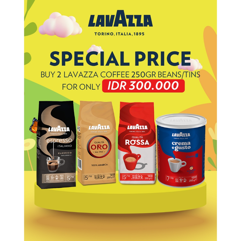 Lavazza Program Deal's - Buy 2 Lavazza Coffee Bean or Ground 250 gr