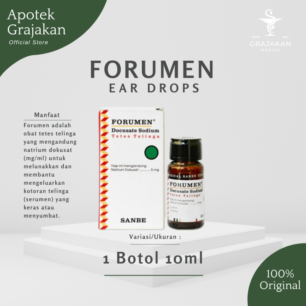 Forumen Ear Drops 10ml | Obat Tetes Pembersih Telinga