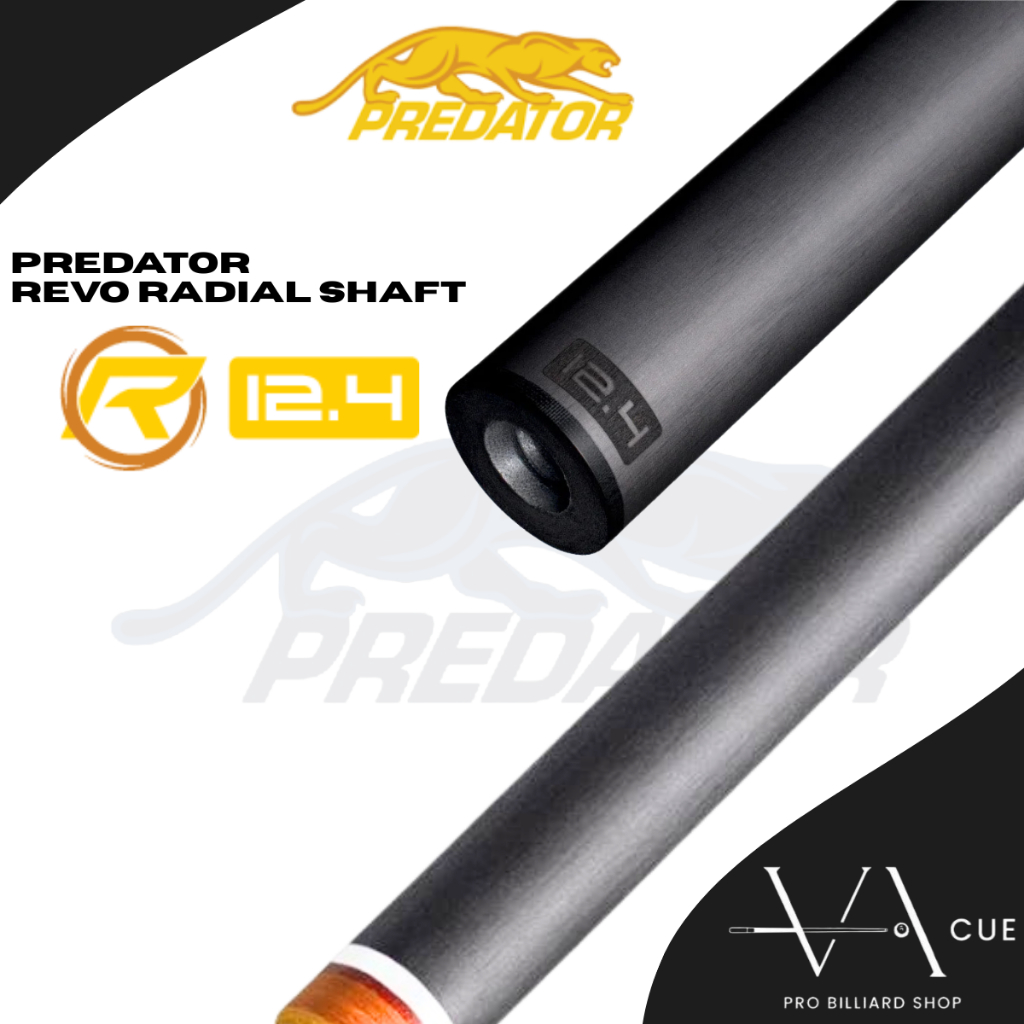PREDATOR REVO 12.4 RADIAL SHAFT NEW - SHAFT STIK BILLIARD PREDATOR REVO 12MM RADIAL VICTORY TIP