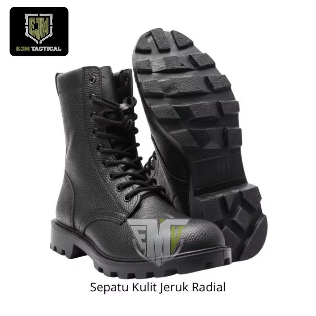 SEPATU PDL KULIT JERUK TAPAK RADIAL PREMIUM