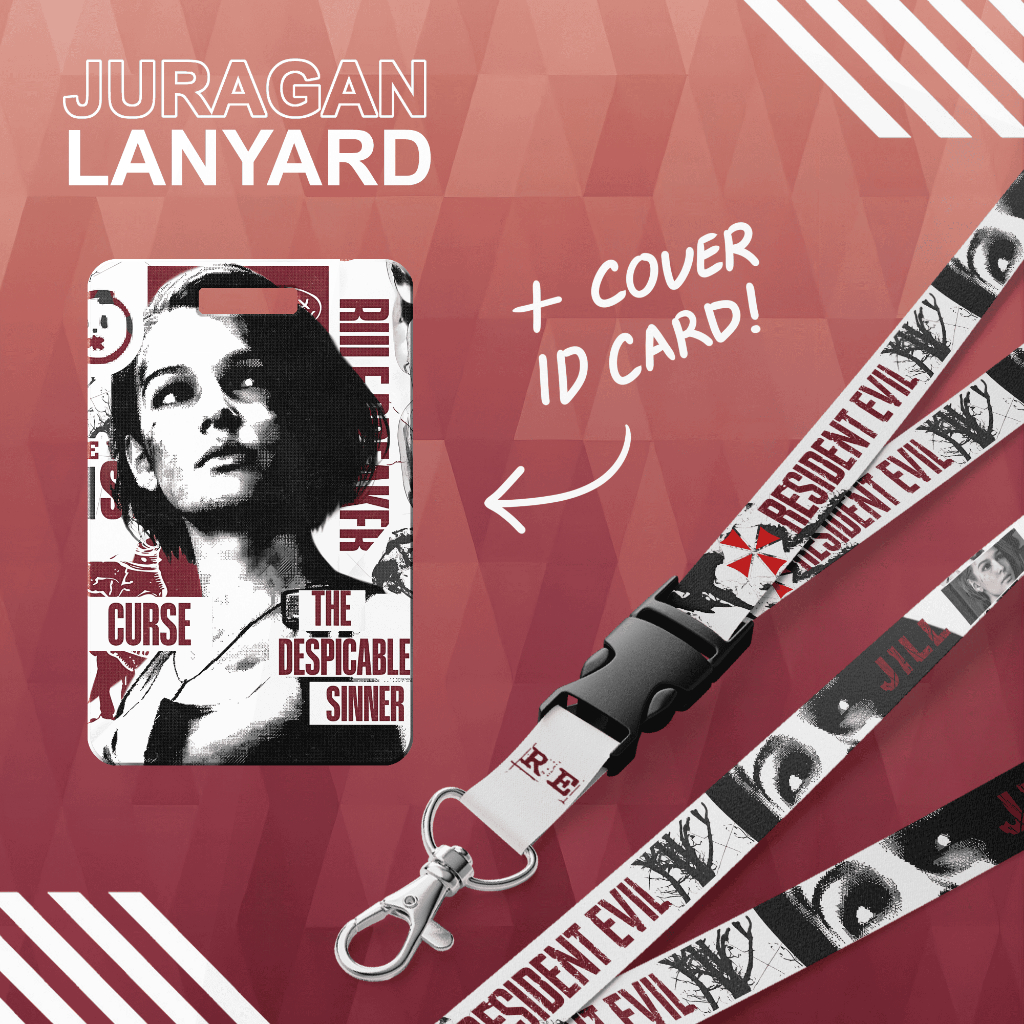 Lanyard + ID Card Holder / Tali Gantungan Leher RESIDENT EVIL - JILL VALENTINE