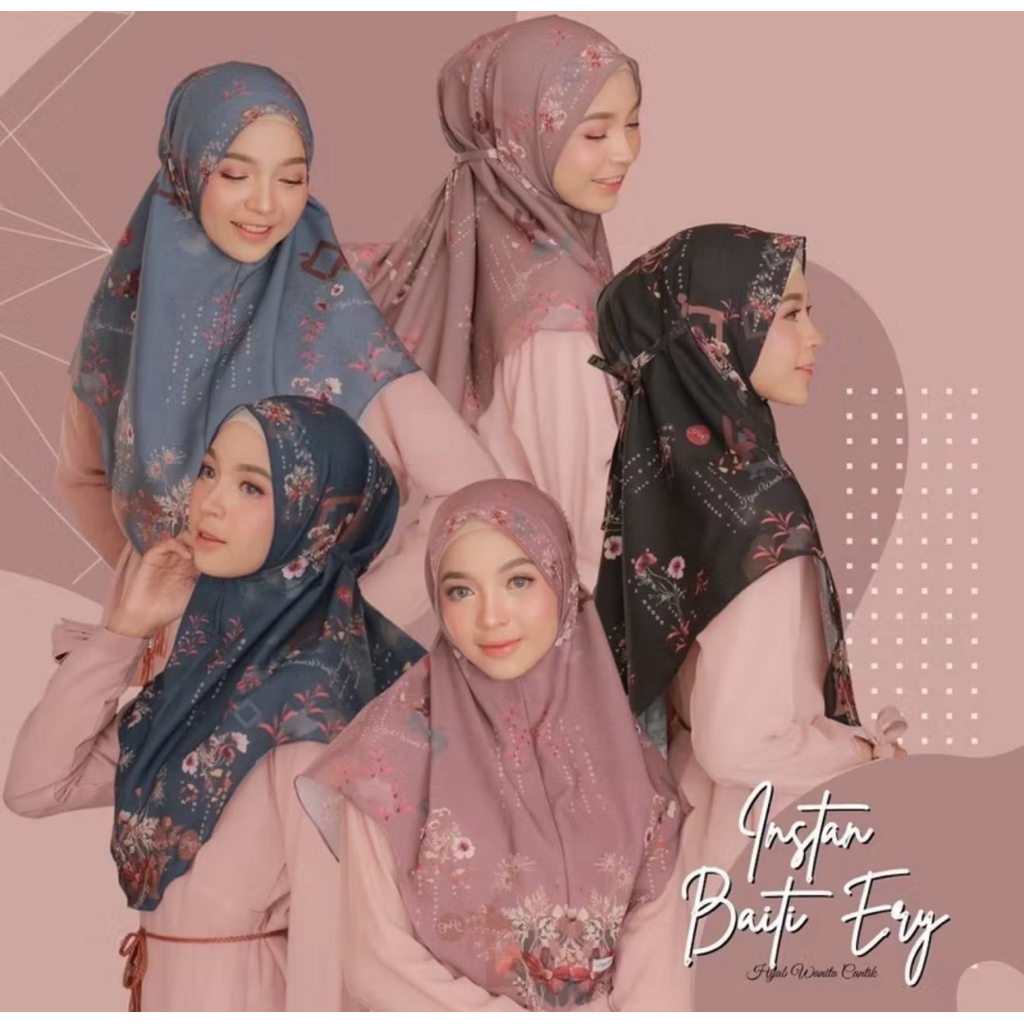 (Prelove ya kak) HIRA - HijabWanitaCantik Hijab instant Bergo Baiti Ery