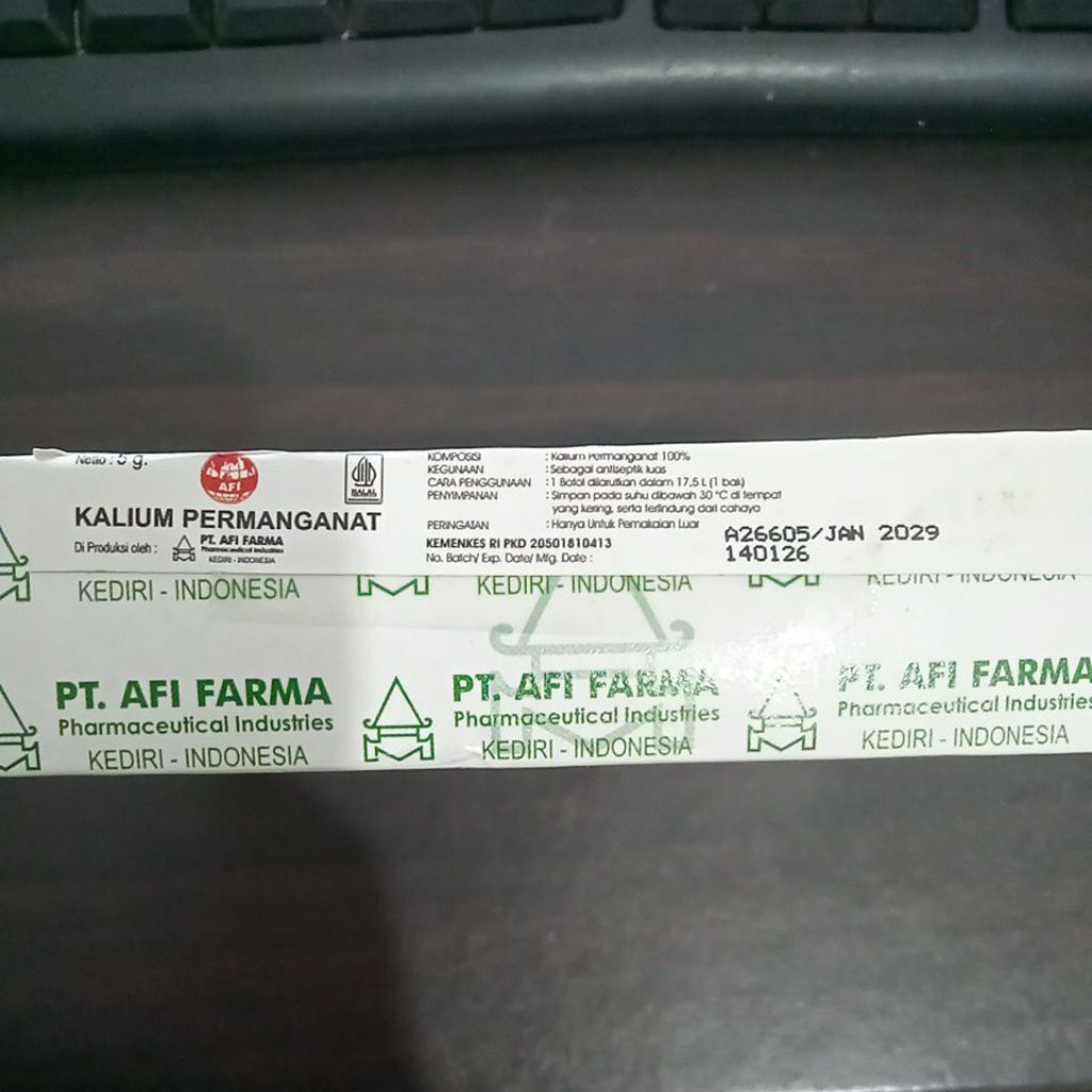 Pk kristal Afi farma isi 12