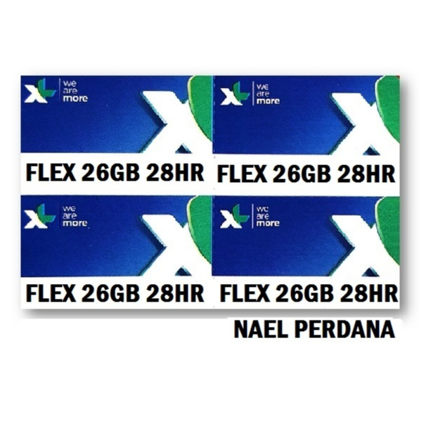 VOUCHER XL FLEX 26GB 28HARI