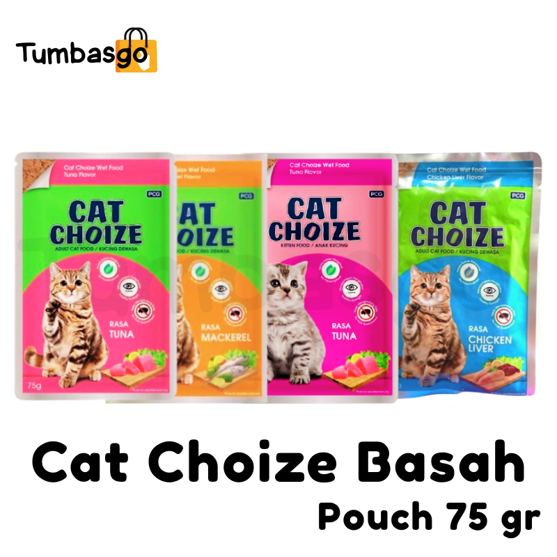Cat Choize Cat Food Basah Kitten Adult Pouch 75 gr