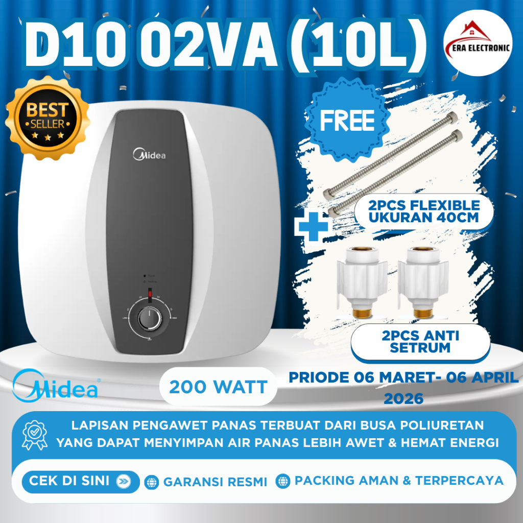 Midea D10-02VA Pemanas Air Listrik - Water Heater