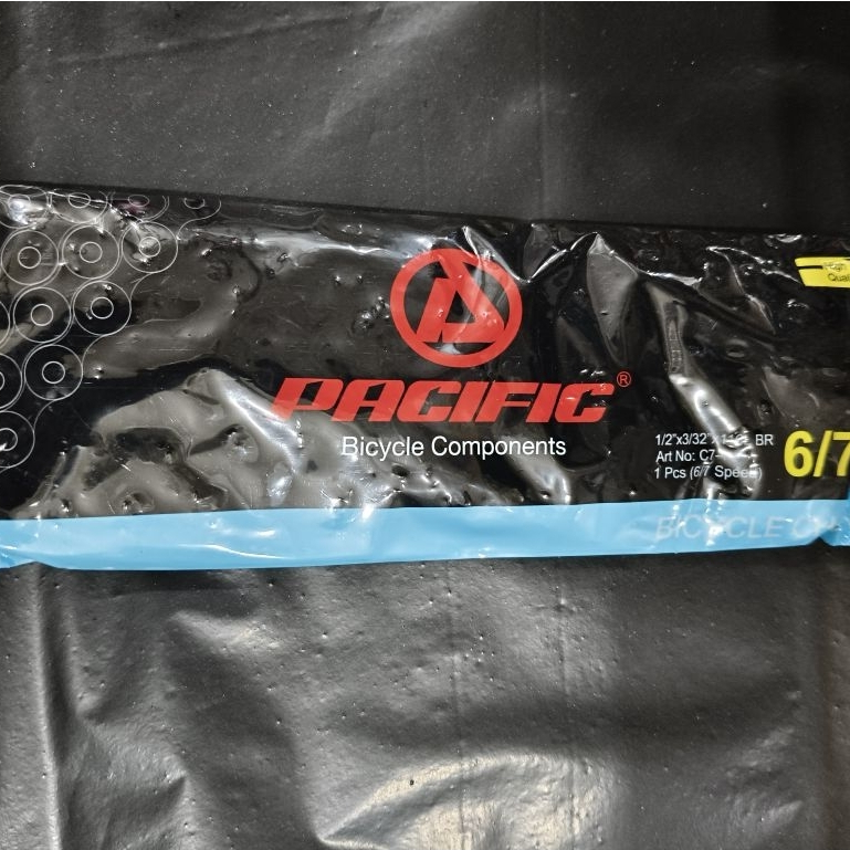 rantai sepeda 6/7 speed merk Pacific link 116 warna brown