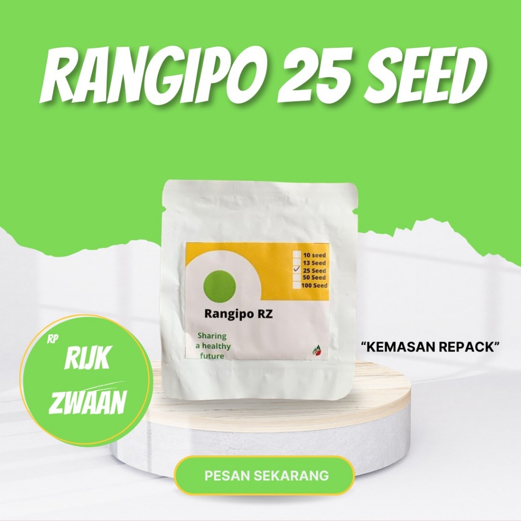 Benih RZ Rangipo kemasan 25 biji/seed Repack murah