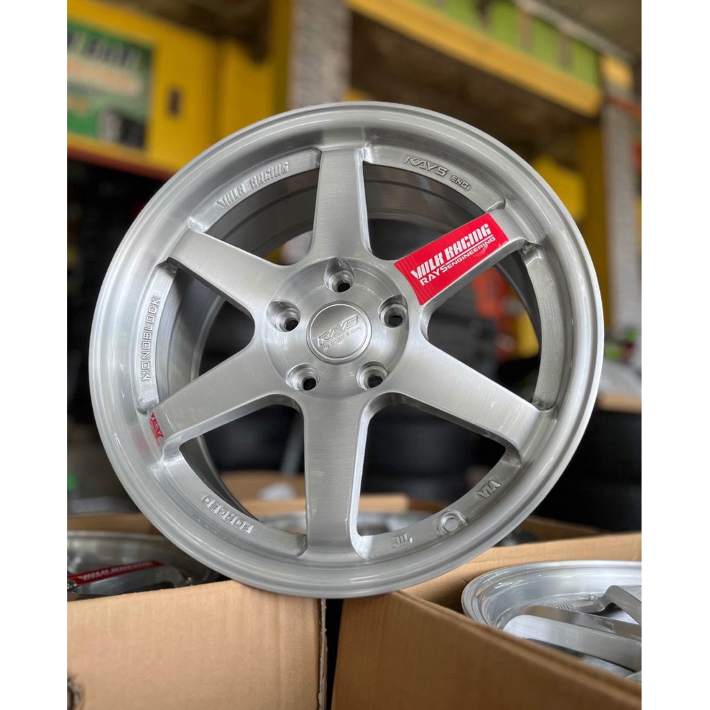 TE37 ring 17 pcd 5x114 wrna nano brush clear baru