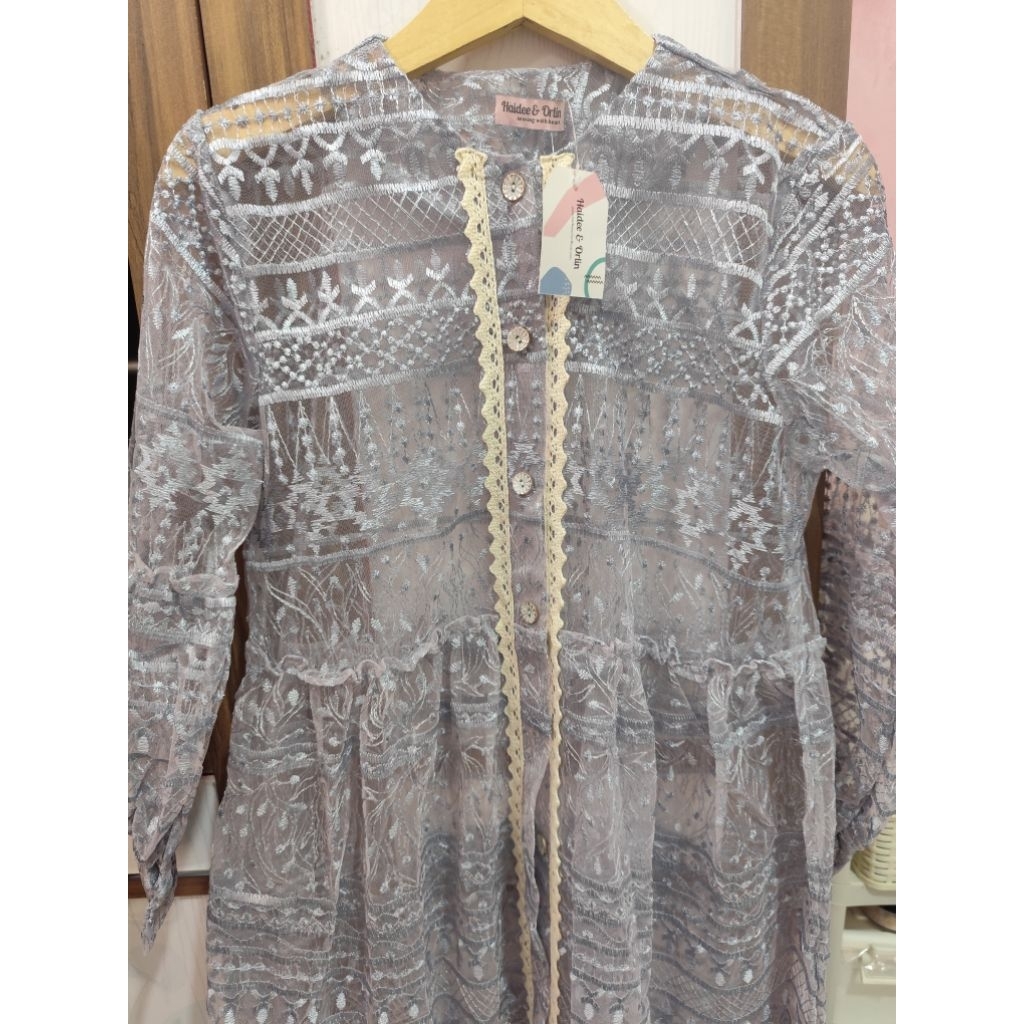 haidee orlin midi organza - sumba blue (new)