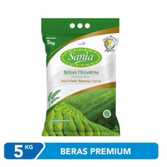 BERAS PREMIUM SANIA 5KG, BERAS SANIA 5KG - Pulen