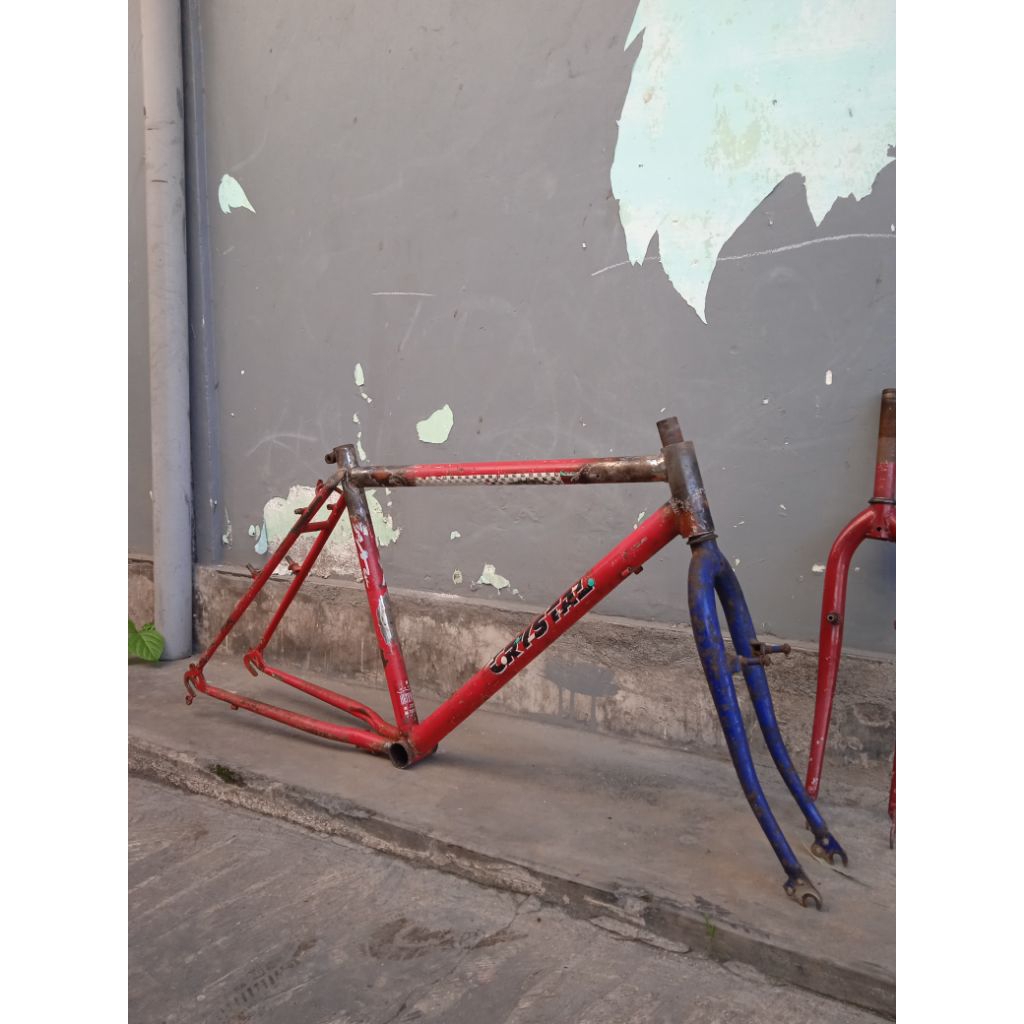 Frame sepeda mtb roda 26 jadul vintage bahan sepeda unik kalcer