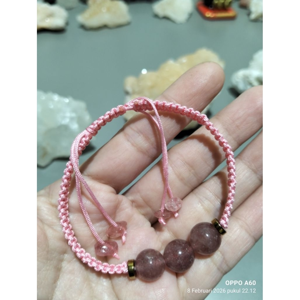 Strawberry Quartz Bracelet