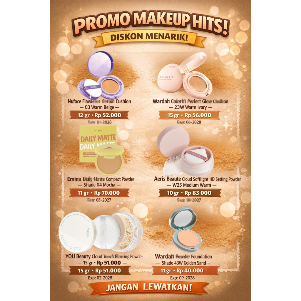 Mekap Cushion Powder