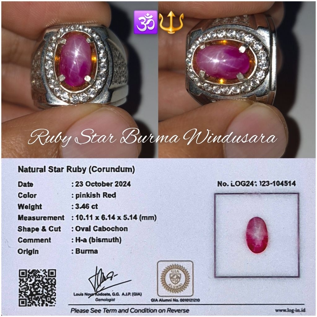 natural star ruby burma mogok mirah belang windusara memo Log In Ha ring perak