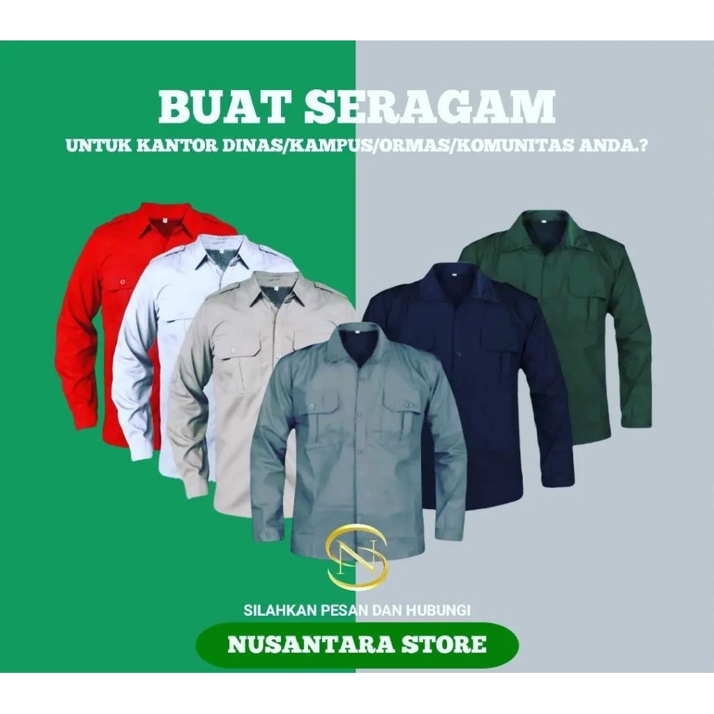 Custom Kemeja PDH Dinas/organisasi