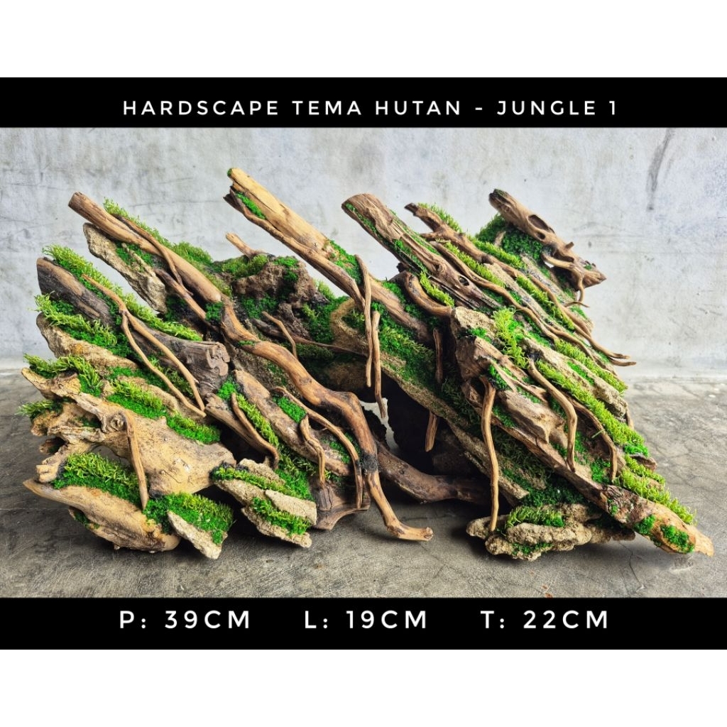 Hardscape Jungle 1 - Jungle Style Aquarium Aquascape/Paludarium