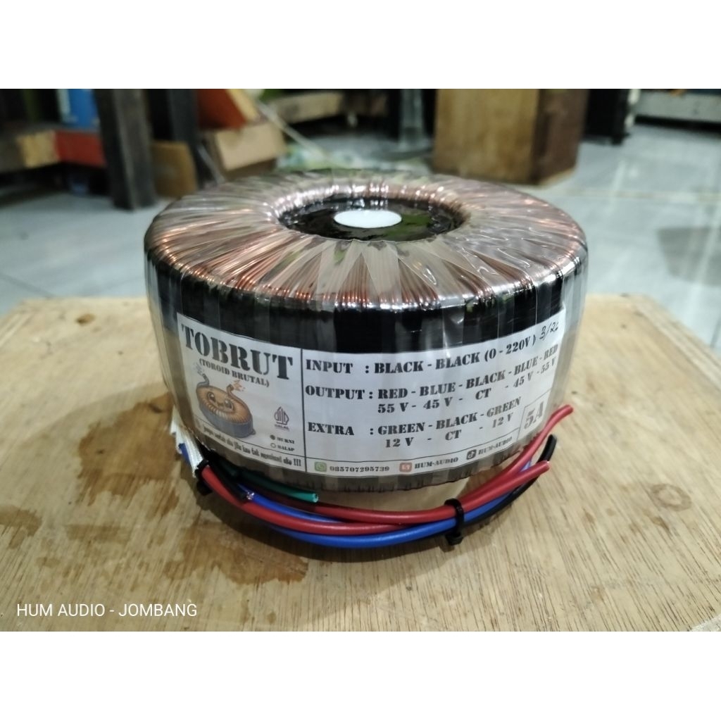 TRAFO TOROID DONAT 5A BESAR MURNI 100% FULL TEMBAGA.