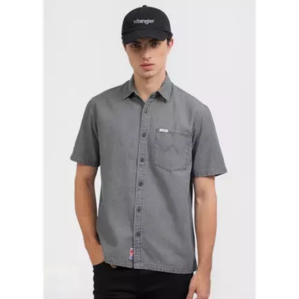 kemeja pendek Wrangler Reguler fit original