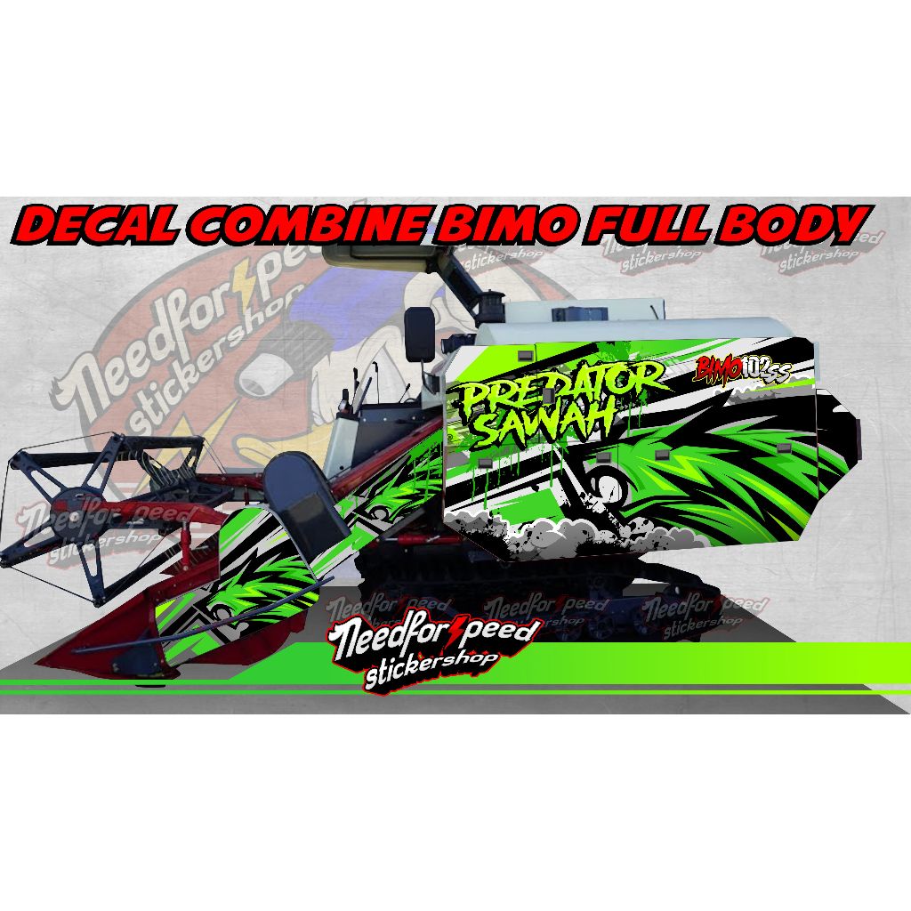 DECAL STICKER COMBINE BIMO102 SS