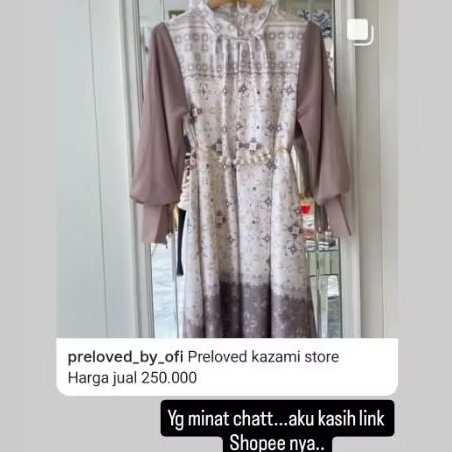 preloved kazami mima dress