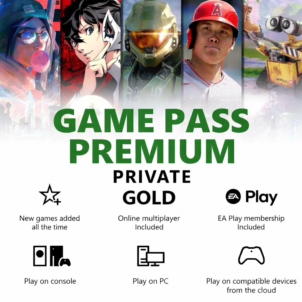 PRIVATE - XBOX GAMEPASS PREMIUM | IOS | ANDROID | PC