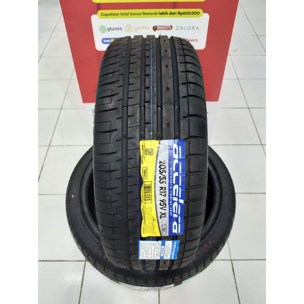 BAN MOBIL ACCELERA 205 55 R17 RING 17 STANDAR AVANZA VELOZ