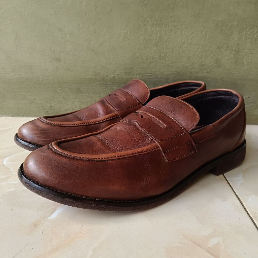 LOAFERS STEFANOROSSI PENNY LOAFERS LEATHER SEPATU KULIT PENNY LOAFER