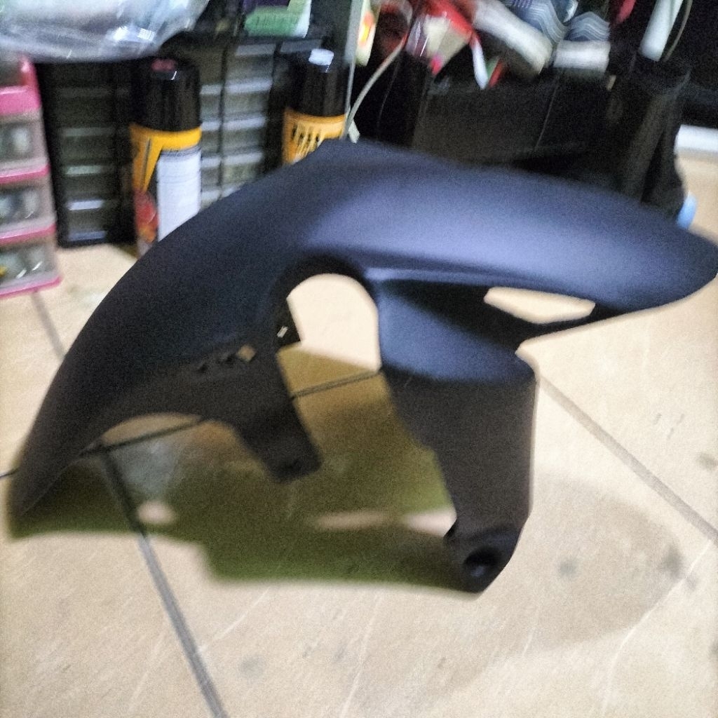 spakbor depan CBR 150R k45r 2021 cb v4 spakbor khusus shock USD hitam doff